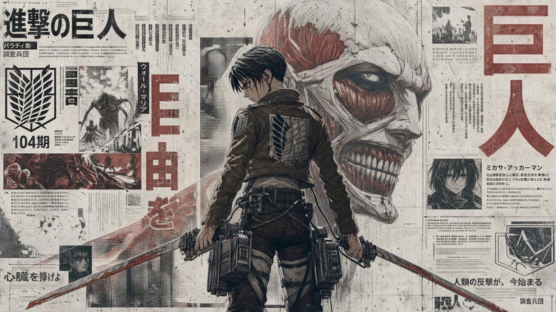 Levi Ackerman Attack on Titan artwork heading the best AOT posters guide