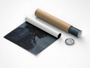 Dark samurai poster rolled out of a crush-resistant shipping tube with cap