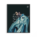 Drake If You're Reading This album cover poster shown in a display frame mockup on a white wall