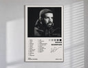 Drake Scorpion poster framed in white on a clean gallery wall