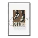 Nike Air Force 1 Streetwear poster framed on a white gallery wall