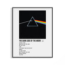 Framed Pink Floyd Dark Side of the Moon Prism print shown as a statement piece on a gallery wall