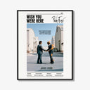 Framed Pink Floyd Wish You Were Here Burning Handshake print shown as a statement piece on a gallery wall