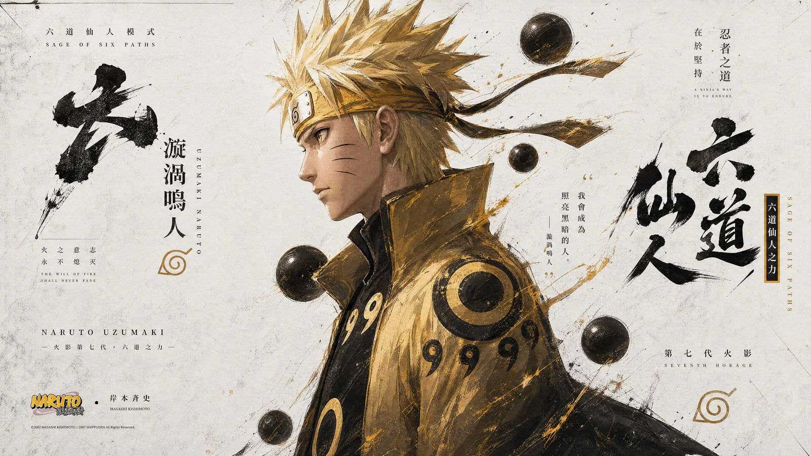 Naruto in Six Paths Sage Mode artwork used as the best Naruto posters guide header