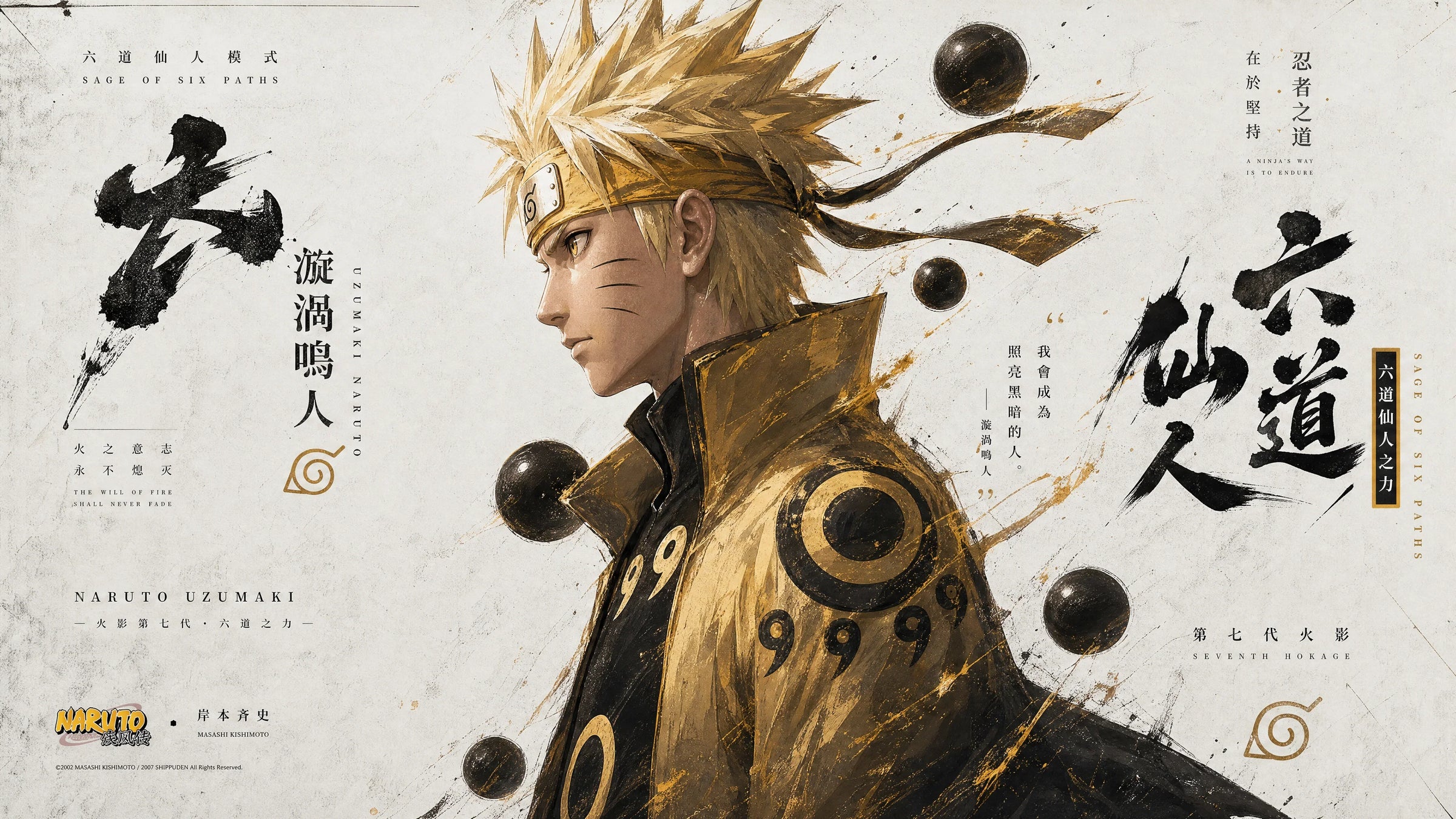 Naruto in Six Paths Sage Mode artwork used as the best Naruto posters guide header