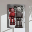 Unique 3D wall art design with playful characters and bold colors, ideal for contemporary spaces.