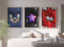 Colorful 3D Hypebeast poster showcasing an abstract design, ideal for fashion enthusiasts' spaces.