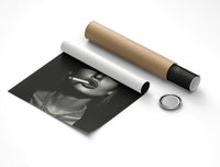 90s Fashion Icon poster rolled beside its crush-resistant shipping tube