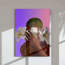 Horizontal arrangement of vibrant artwork showcasing floral patterns and cultural themes.