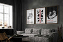 Abstract Modern Sneakerhead Poster Set of 3 featuring modern sneaker designs with bold artistic flair.