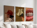 Digital artwork of an Afrocentric woman wearing a cap, emphasizing contemporary fashion and style.