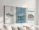 Air Max 1 Patta Poster Set of 3 featuring sneaker art with vibrant designs and bold typography.