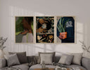 Stunning Afrocentric digital wall art piece featuring colorful cultural patterns, perfect for decor.