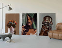 Additional angle of the Black Art Printable Wall Art Set featuring diverse Afrocentric themes and colors.