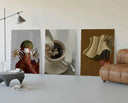 Beautiful coffee cup scene from the Black Girl Printable Art Set, capturing milk being poured into coffee.