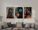 Printable wall art featuring a collection of inspiring Black girl imagery in harmonious styles.