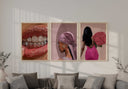 Black Girl Printable Wall Art Set of 9, showcasing bold artwork reflecting cultural identity and strength.