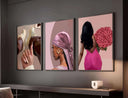 Black Girl Printable Wall Art Set of 9, beautiful digital art celebrating Black beauty and heritage.
