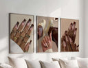 Black Girl Printable Wall Art Set of 9, with diverse imagery expressing strength and beauty in Black culture.