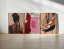 Black Girl Printable Wall Art Set of 9, featuring diverse art inspired by Black culture and style.