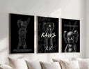 Black Hypebeast Poster Set of 3 featuring unique streetwear-inspired designs, perfect for urban decor.