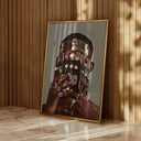 Black Man Culture digital download art featuring a stylish figure adorned with rings and intricate facial decoration.