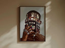 Framed image of Black Man Culture digital download with bold colors and striking design, perfect for modern decor.