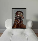 Black Man Culture artwork highlighting unique ornamentation and strong visual appeal for contemporary spaces.