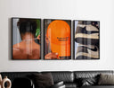 HAUS OF PRINTS Black Masculine Wall Art Set of 3 - BLACK ART featuring Black Masculine Wall Art design elements