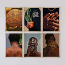 Black Men Cave Poster Set of 6, showcasing cultural and heritage themes in vibrant digital art.