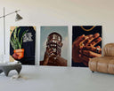 Black Men Cave Poster Set of 6 emphasizing mental health with hands holding a potted plant.