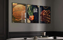 Black Men Cave Poster Set of 6, featuring hands adorned with various rings and a prominent necklace.