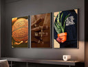 Black Men Urban Poster Set of 6 featuring a textured basketball with inspirational quotes about overcoming struggles.