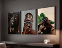 Black Men Wall Art Set, showcasing a striking piece of digital art celebrating Black culture and resilience.