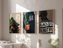 Black Men Wall Art Set of 15, showcasing elegant and vibrant digital expressions of cultural identity and heritage.