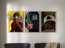 Black Men Wall Art showcasing striking digital designs that celebrate strength and elegance in contemporary decor.