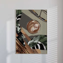 Artistic depiction of Black womanhood from the Black Woman Wall Art Set, focusing on features and elegance.