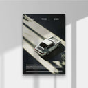 Classic Porsche 911 Wall Art Print featuring a stunning car design in modern decor style.