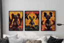 KAWS art print from Designer Hypebeast Poster Set, showcasing a unique urban fashion design.