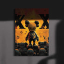 KAWS-inspired design from Designer Hypebeast Poster Set, ideal for contemporary wall decor.