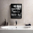 Fashion Quote Wall Art Set of 3 featuring trendy quotes in black and white, enhancing contemporary decor aesthetics.