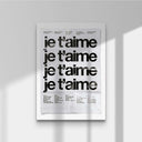 French Quote Art Print Wall Decor by Haus of Prints featuring elegant text in black on a white background.