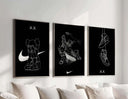 HYPEBEAST Sneaker Poster Set of 3 presented in a modern format capturing sneaker culture.