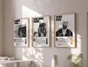 Another view of the Hip Hop Album Cover Poster Set of 3 featuring dynamic art styles.