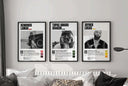 Close-up of the Hip Hop Album Cover Poster Set of 3 highlighting intricate details and colors.