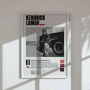 Hip Hop Album Cover Poster Set of 3 displayed in stylish frame, emphasizing modern decor.