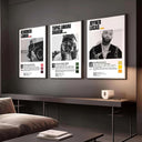 View of Hip Hop Album Cover Poster Set of 3 highlighting artistic representation of hip-hop.