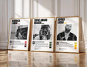 Stylish showcase of Hip Hop Album Cover Poster Set of 3 with emphasis on contemporary artistry.
