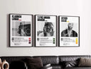 Hip Hop Album Cover Poster Set of 3 in a modern setting, perfectly capturing street culture vibe.