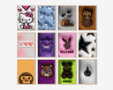 Hypebeast 3D Poster Set of 3 featuring KAWS designs with vibrant street culture aesthetics by Haus of Prints.